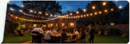 Backyard gathering
