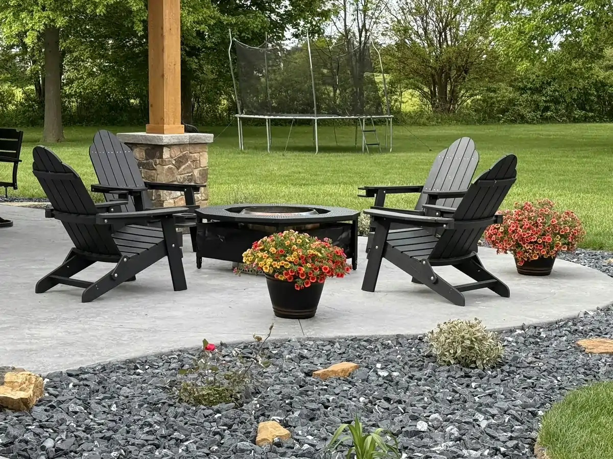 Backyard Fire Pit Area